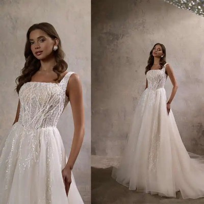 Gorgeous Wedding Dress A-Line Appliques Sleeveless Lace Floor-Length Princess
