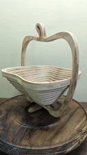 Bonnie And Pop NEW YORK 12" Wooden Apple 3D Collapsible fruit Basket