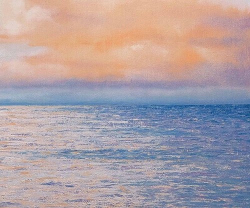 Anastasia Woron :" Nel Mare Di a Colore Vanilla " -óleo Original Firmato (73x50 - Foto 4 di 12