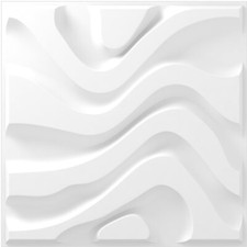 12 Tiles 3D Wall Panels PVC Tiles Textured Bricks Art Design 19.6" x 19.6"