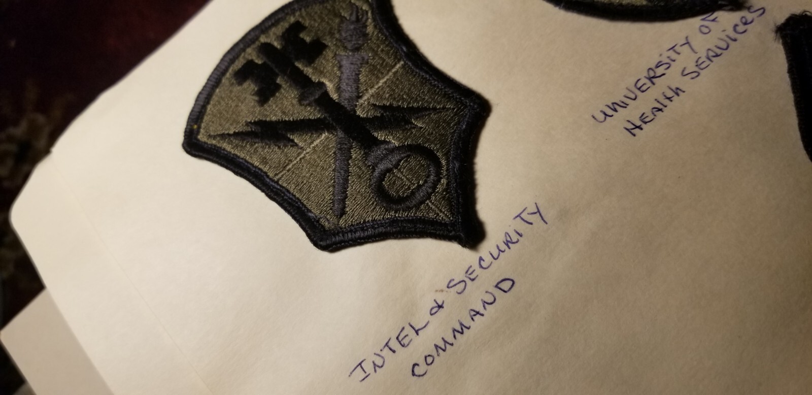 US Army Military Patch Intelligence And Security Command Id#fg36. | eBay