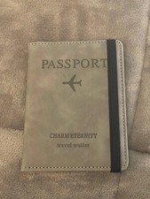 LUROON Custodia Porta Passaporti Famiglia con Protezione RFID Porta documenti da Viaggio Portafoglio Documenti & Organizer per Passaporti, Carte di credito, Carte D'Imbarco, Contanti, Monete