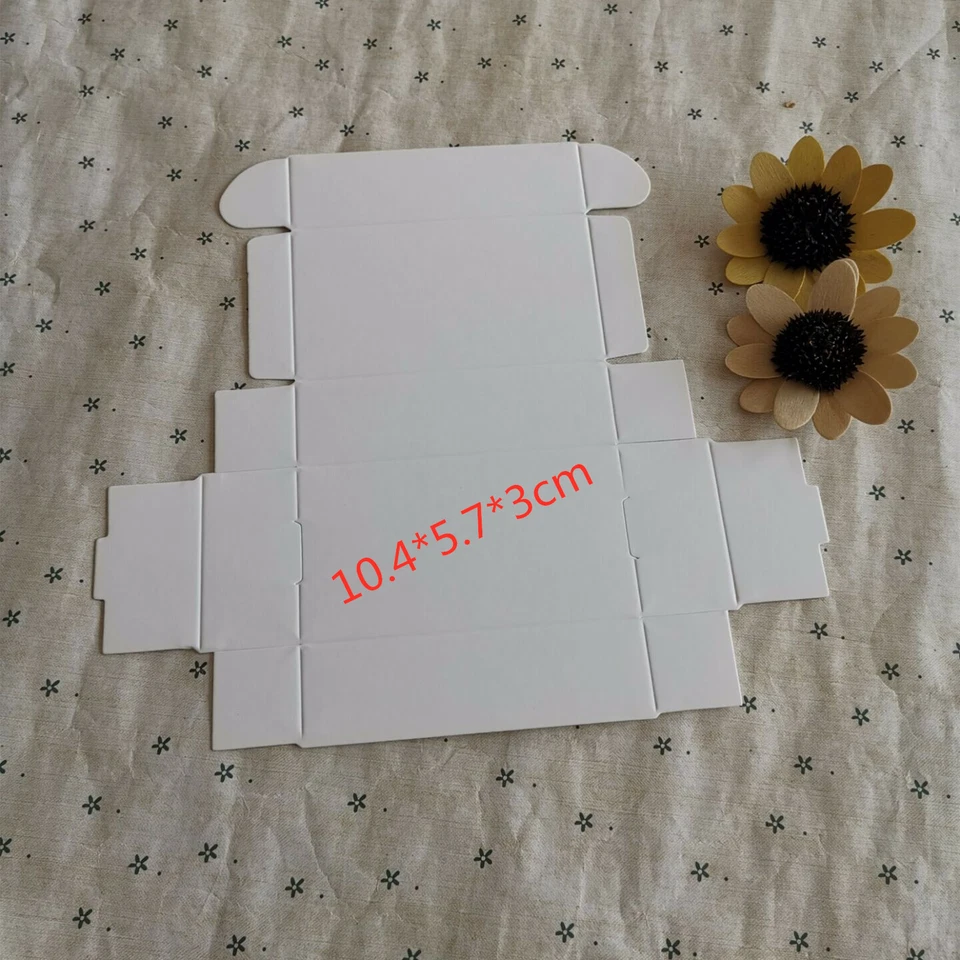 100 Cajas de Papel Negro Kraft Blanco Favor de Boda Fiesta de Cumpleaños Caramelo Chocolate  Foto 3 de 4