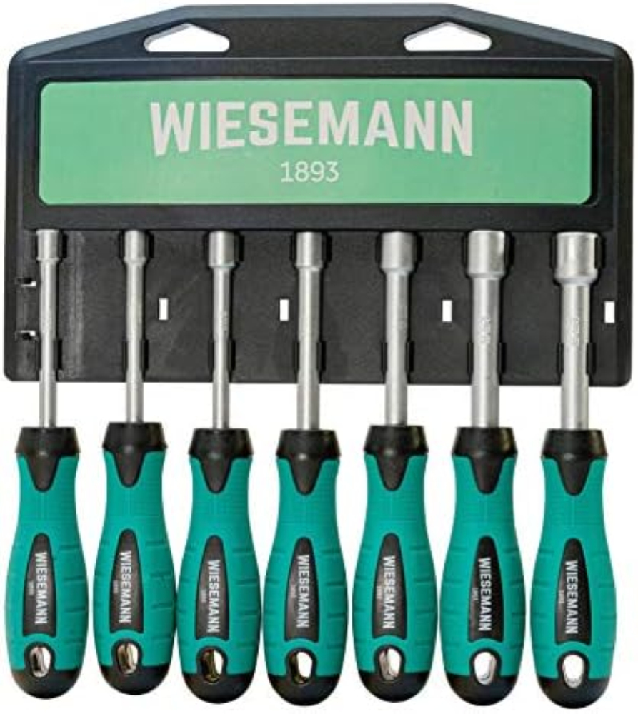 Set cacciaviti a bussola da 7 pezzi | WIESEMANN 80225 | per viti a testa esagona