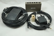 30' Foot Pedal Momentary Lag Switch Bundle for PS5, PS4, PS3, Xbox One, 360 & PC