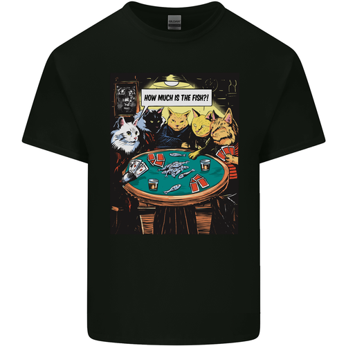 Funny Cat Poker How Much is the Fish Mens Cotton T-Shirt Tee Top - Picture 11 of 19