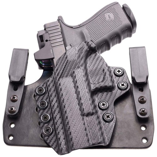 1911 Leather Hybrid Holster (Wide) - Rounded Gear - Picture 4 of 5