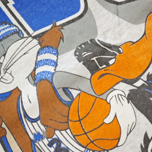 Orlando Magic Looney Tunes Changes 90s Vintage T-Shirt Size L NBA Bugs Duffy Taz - Bild 9 von 12