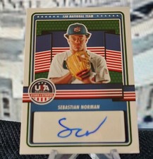 2023 Panini USA Stars & Stripes SEBASTIAN NORMAN Auto #15U-SN 15U National Team