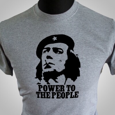 Power To The People Citizen Smith T-Shirt Wolfie Retro TV Vintage Tooting Grau