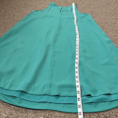 Loft Outlet Women's Green Sleeveless Swing Dress Sz Petite Small Keyhole |  eBay