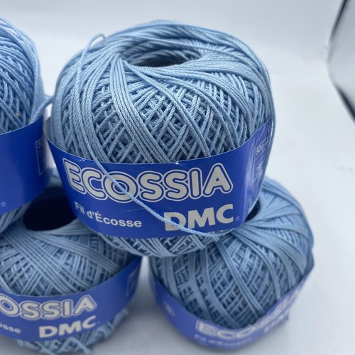 DMC Ecossia Thread Embroidery 100% Cotton Made In France Light Blue Lot Of 7 New - Picture 5 of 11