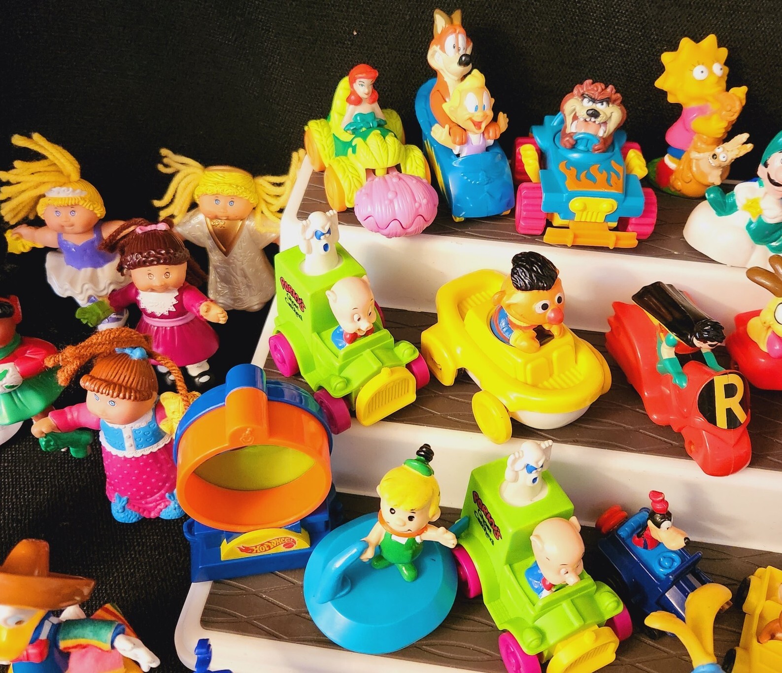 Vtg McDonald's Happy Meal Burger King Toys 90s Simpsons Jetson Disney