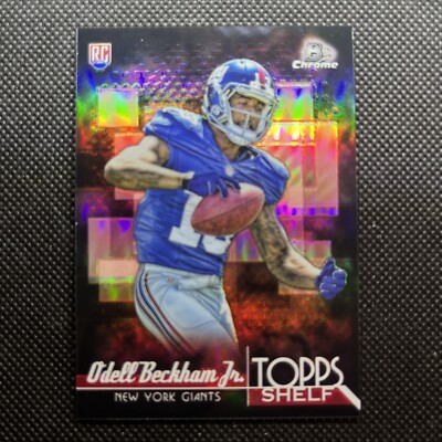 2014 Bowman Chrome REFRACTOR OBJ Odell Beckham Jr Rookie TOPPS SHELF # ...