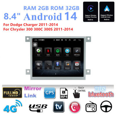 8.4'' 2G+32G Stereo Radio GPS For Dodge Charger Chrysler 300 300C 300S 2011-2014