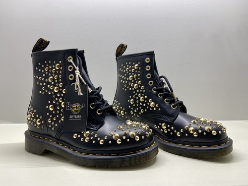 1460 midas gold stud leather boots