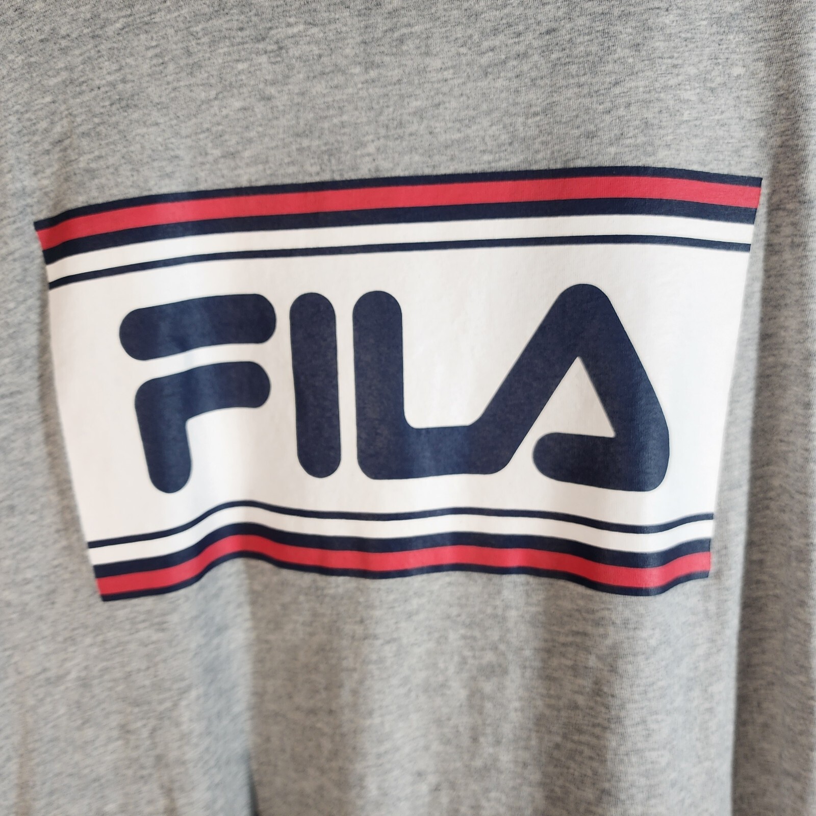 Maglietta atletica FILA da uomo taglia media manica corta grigia