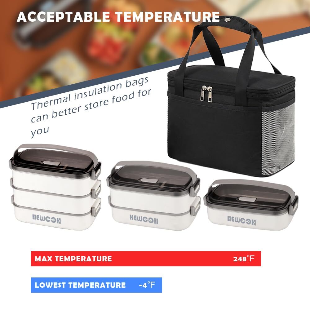 Large Bento Box Adult Lunch Box 74 Oz Large Capacity Reusable Including Lunch