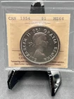 1954 Canada $1 Graded ICCS MS64