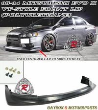 Fits 08-15 Mitsubishi EVO X 10 [EVO BUMPER ONLY] VT-Style Front Lip (Urethane)