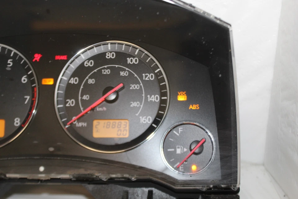 Cuadro de instrumentos velocímetro 04 Infiniti FX 35/45 medidores de panel 218.883 millas Foto 4 de 4
