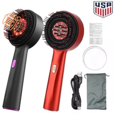 3In1 Red Light Scalp Massager Brush Hair Growth Hair Oil Applicator Massage Comb