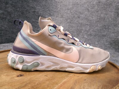 Nike Women's React Element 55 Pumice Pink Running Shoes Size 9.5 US CK0834-200