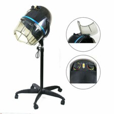 Stainless Steel 1300W Stand-up Bonnet hair Dryer - Black