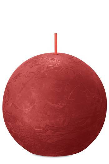 BOLSIUS Rustic Ball Delicate Red ø76