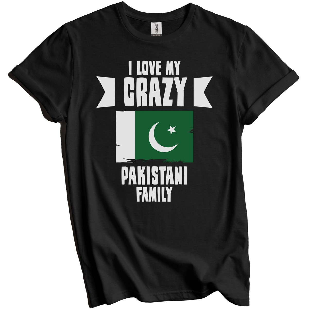 I Love My Crazy Pakistani Family Funny Pakistan Flag T-Shirt | eBay