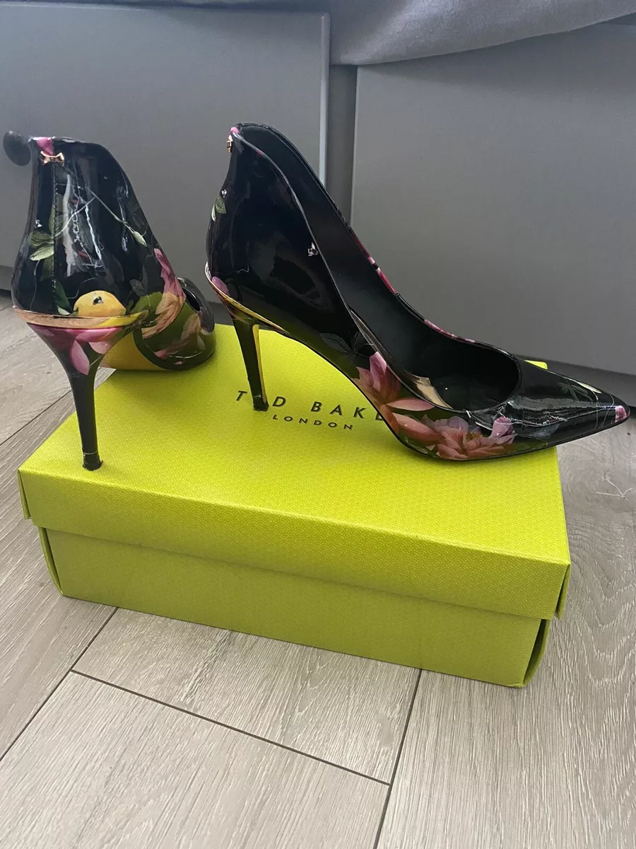 Ted Baker Black Floral Womens Heels Shoes UK 6.5 EU40 eBay
