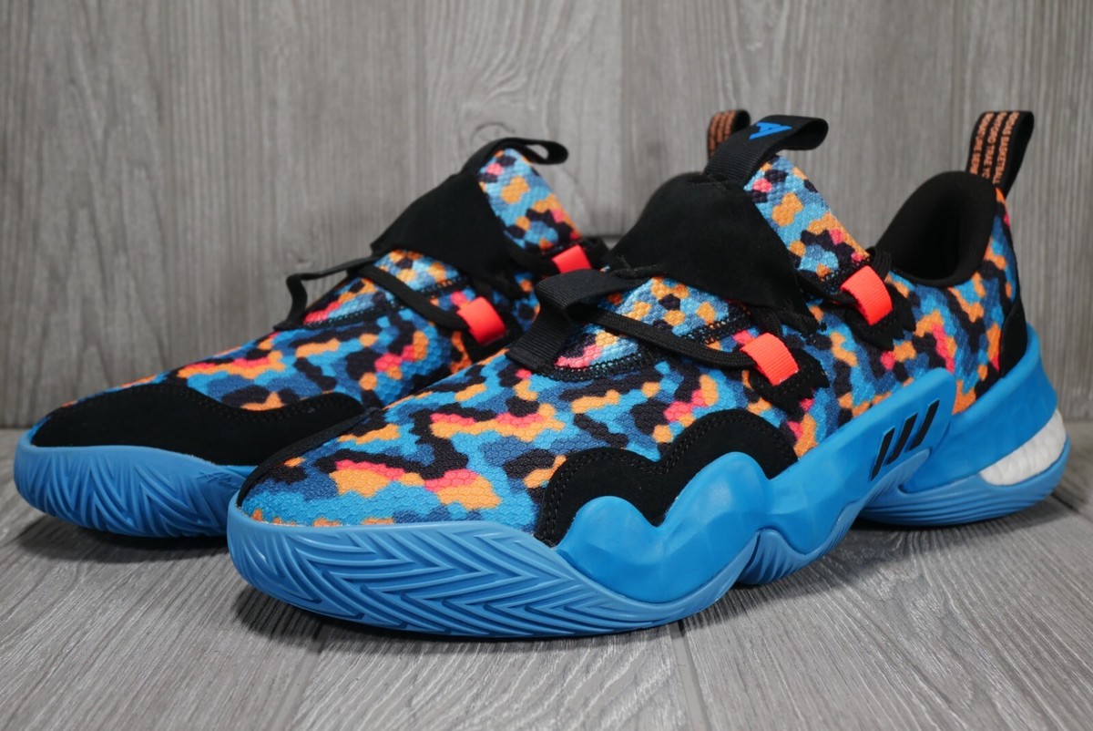 Adidas Trae Young 1 Pixels Sky Blue Red Basketball Shoes GY0289