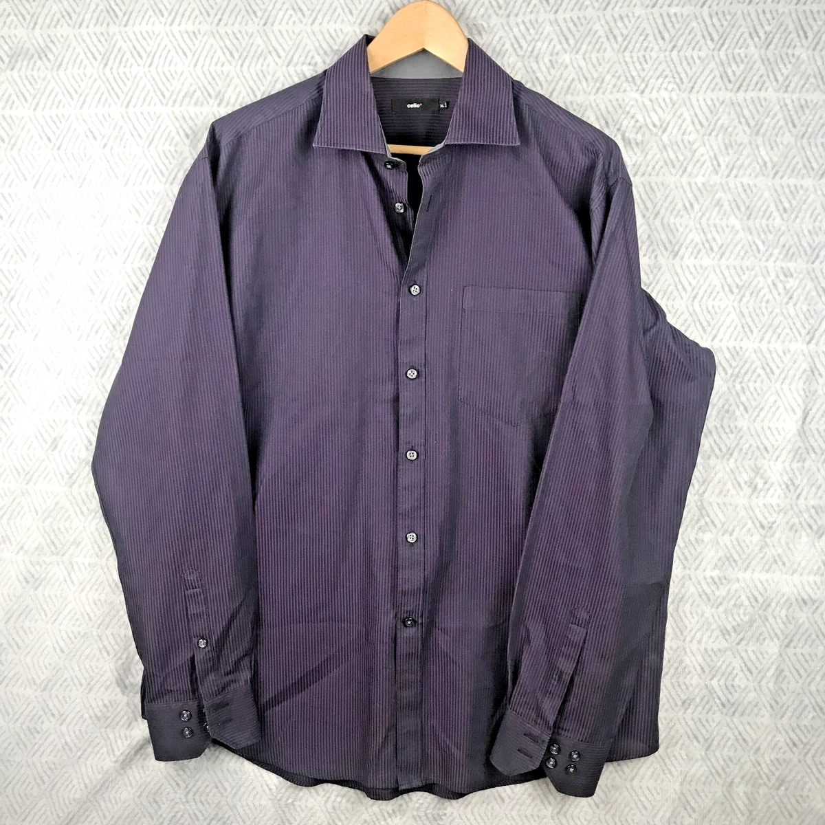 Chemise à carreaux violette manches longues Maddison L | Kaufen auf Ricardo