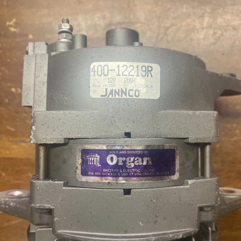 alternador jannco 400-12219r 12v 200 amp  Foto 3 de 4