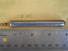 7 PCS. BOTTOM BOUNCER PENCIL SINKER 2 OZ. W/#5 RED BARREL SWIVEL (75 LBS. TEST)