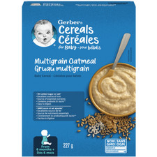 2-Pack Nestl  Gerber Stage 2 Multigrain Oatmeal Baby Cereal