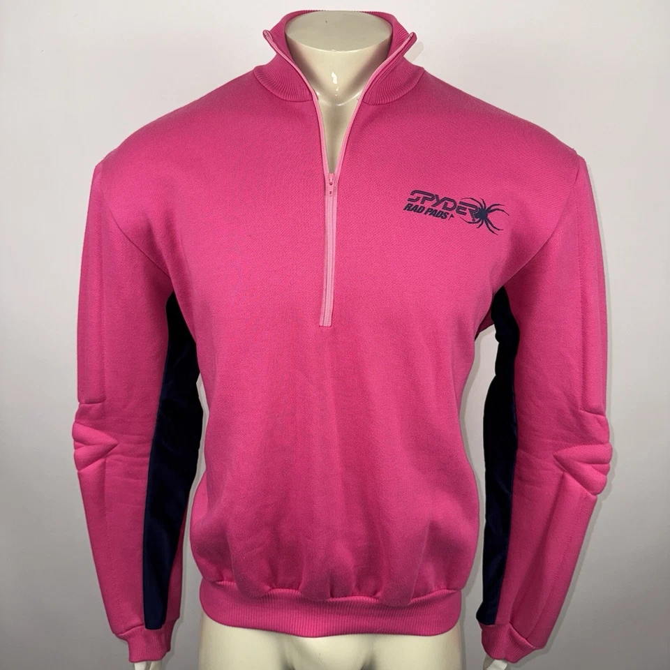 复古 Spyder 衬衫 Rad Pads 软垫滑雪球衣 赛车 20 世纪 80 年代 女式 XL — 第 2/4 张图片