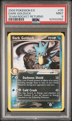 PSA 9 MINT Dark Golduck 35/109 EX Team Rocket Returns 2004 Pokemon