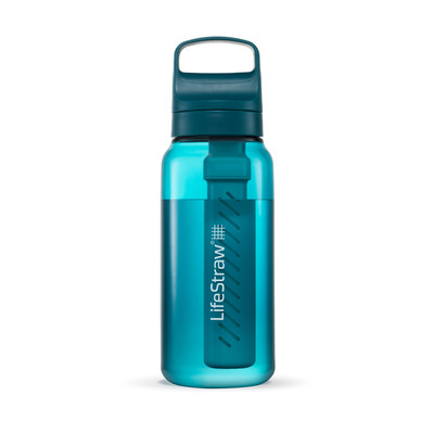PearlCo Solid, borraccia con filtro dell'acqua, 0,7 litri (rosa), senza BPA, per scuola, sport, acqua, bambini, in viaggio