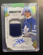 2020-21 BLACK DIAMOND ROOKIE JEWELS OF THE DRAFT RPA AUTO TIMOTHY LILJEGREN