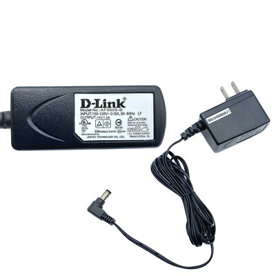 Genuine D-Link AF0605-B AC/DC Wall Power Supply Adapter 5V 1.2A OEM Charger