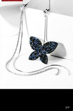 Elegant cute earrings, different, butterfly, dangled