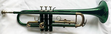 Funion Bb Trumpet Set B Flat Key Brass BodyCase 7C Mouthpiece Water Key Green