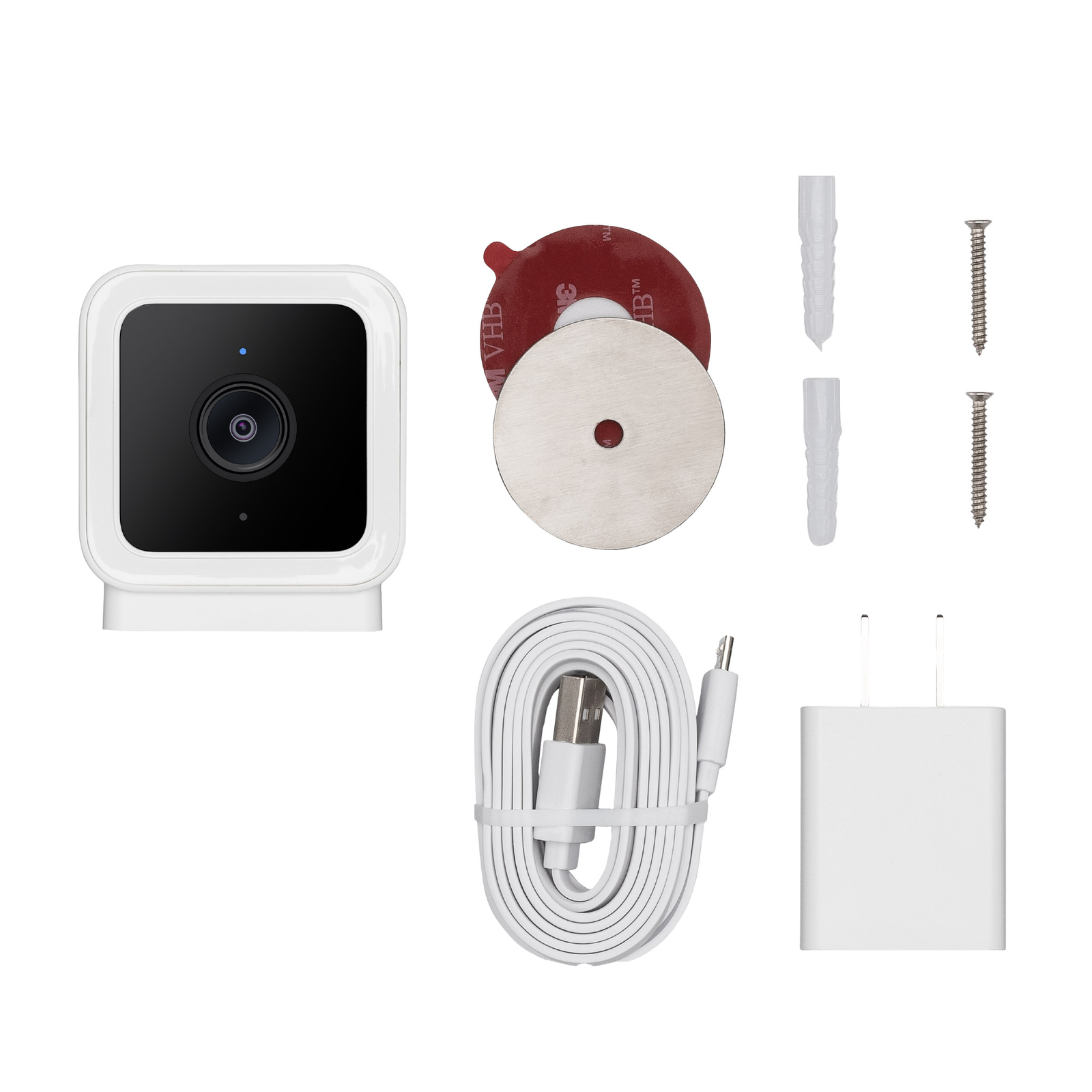 4-Pack Indoor/Outdoor Security Cameras Color Night Vision W/ 24/7 Hr Recording 