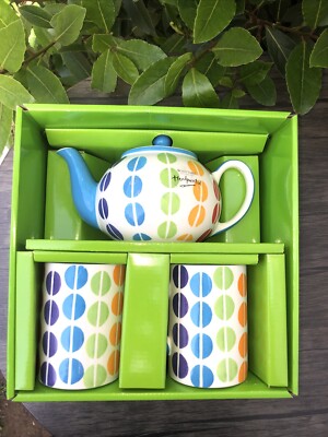 Whittard of Chelsea Tasse Tee für Twoo Kaffeebohne Regenbogenmuster in Box