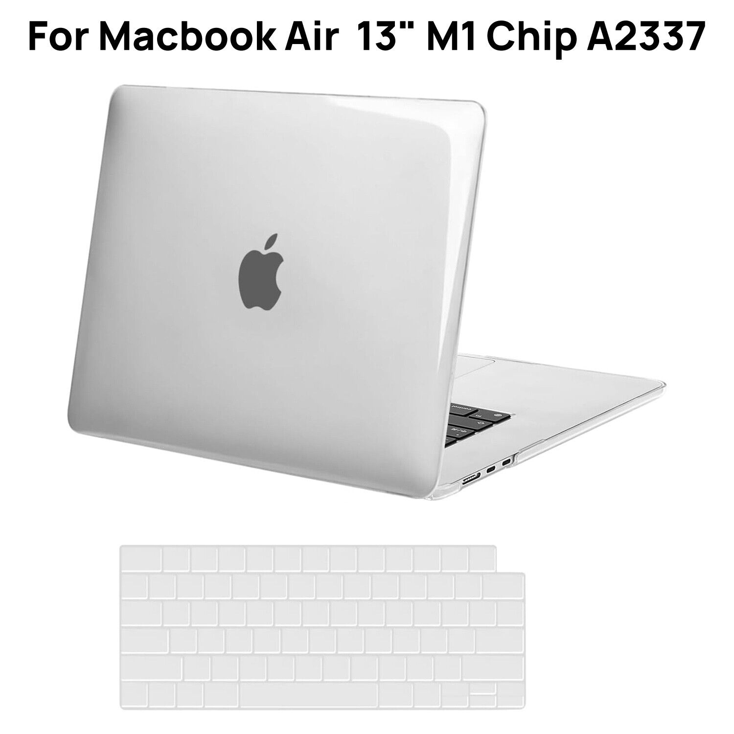 For Macbook Pro 13'' 14'' 16'' 2022 M2 Air Clear Case Hard Shell +Keyboard Cover