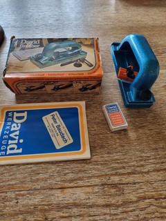 Vintage alter Kanten Hobel David Finisher in OVP