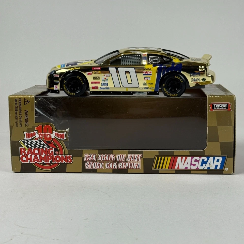 Racing Champions Ricky Rudd #10 Tide NASCAR 1999 Diecast Gold Series 1:24 Foto 2 de 4