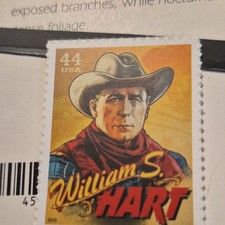 USA Stamp William S. Hart 44 Cent Mint Never Hinged 2010 Yellow Red Blue