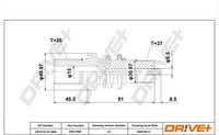 Dr!Ve+ Gelenksatz Antriebswelle DP2110.10.1868 FüR VW Transporter T5 7HA 7HH 7EA